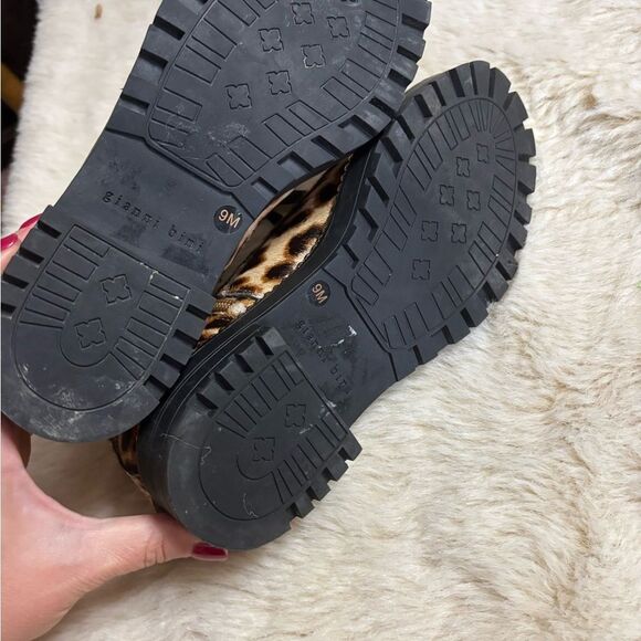 Gianni Bini Brown and Black Combat Moto Boots - Picture 6 of 6